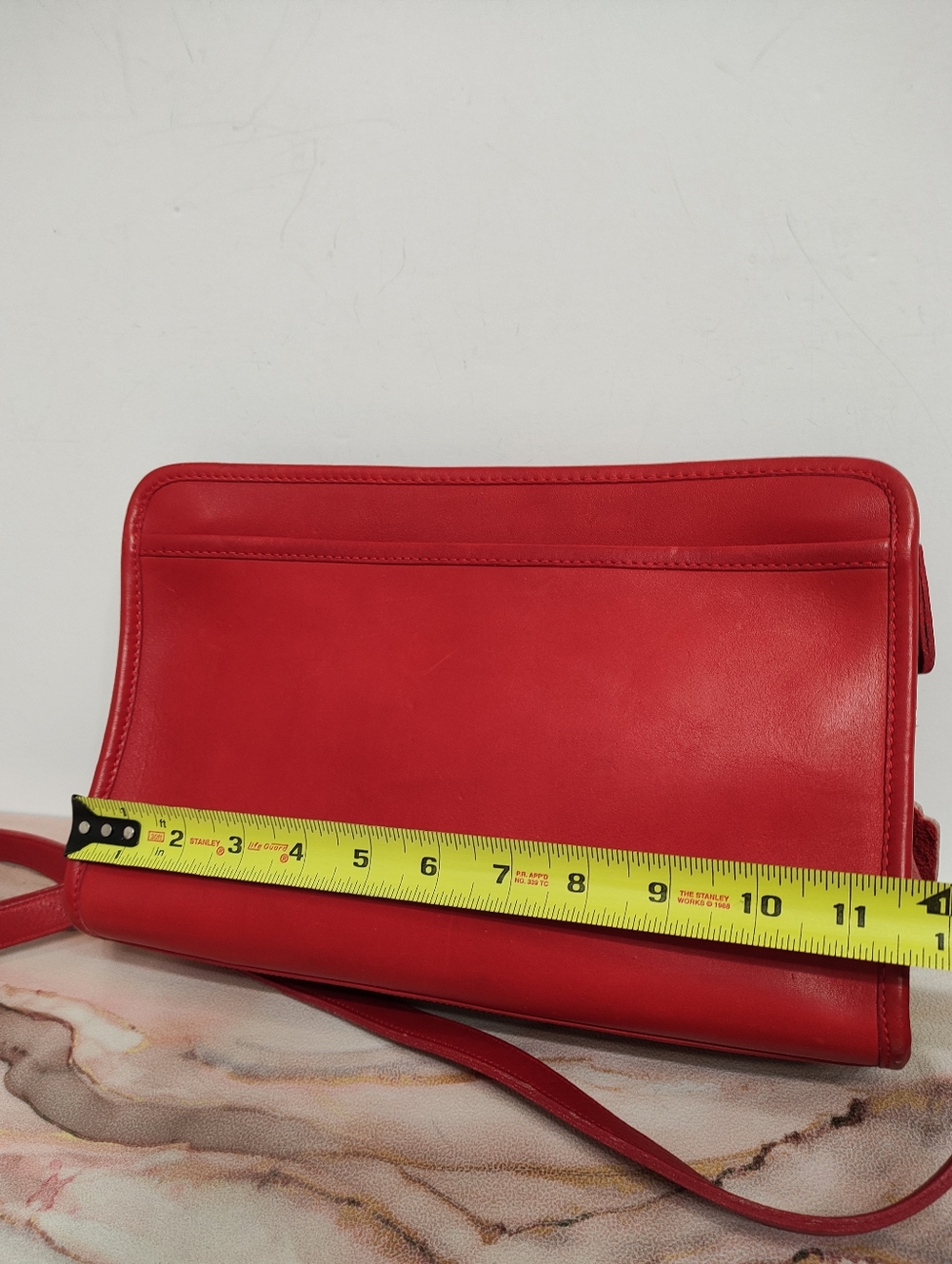 Vintage Coach 9820 Swagger Shoulder Bag Red Made in NYC - Picture 11 of 13